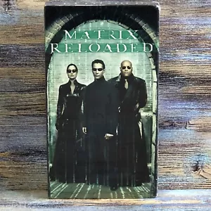 Matrix Reloaded VHS Movie 2003 Keanu Reeves Laurence Fishburne New Sealed - Picture 1 of 10