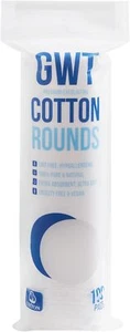 Premium Cotton Rounds for Face, 100% Pure & Lint-Free Cotton Pads, Soft & Ab - Picture 1 of 7