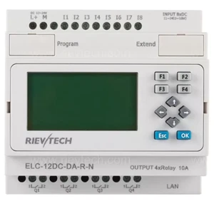 PLC Programmable Logic Controller ELC-12DC Ethernet 12-24VDC 8 inputs, 4 Outputs - Picture 1 of 5