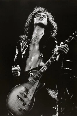Jimmy Page - Led Zeppelin - Premium High Gloss Art Print Poster. (004P) (24”x36” - Image 1 of 4