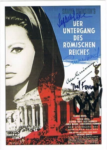 Sophia Loren Alec Guinness Christopher Plummer Mel Ferrer Omar Sharif autographs - Picture 1 of 1