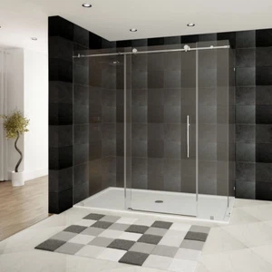 68-72"W x 76"H x 36"D Shower Enclosure ULTRA-C Chrome by LessCare - Picture 1 of 4