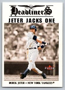 2002 Fleer 7HL Derek Jeter New York Yankees      Headliners