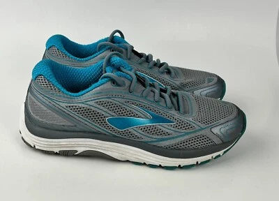 Brooks Womens Size 7.5 Dyad 9 Running Shoes Gray Blue 1202231B046 Low Top Laces - Image 1 of 4