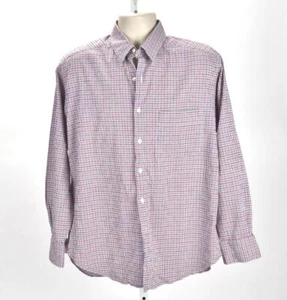 Barneys New York Red/Blue Plaid Seersucker Size L - Picture 1 of 3