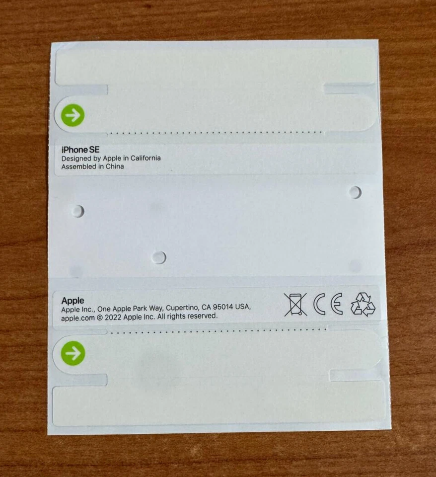 Para Apple iPhone SE 3ª Generación (2022) Caja Abierta Paquete Sello Pegatinas Lote Foto 1 de 1