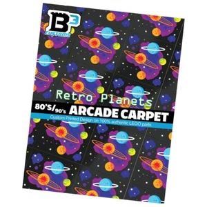 B3 Customs - 80's and 90's Arcade Carpet 6x6 Tiles (Planets) - Pack of 10 - Picture 1 of 3