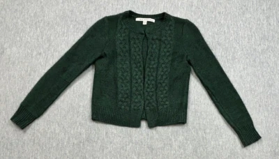 Max Studio Sweater Womens Small Green  Angora Cable Knit Top - Image 1 of 4