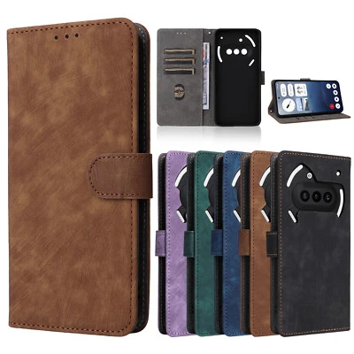 For Nothing Phone (3a), Luxury Retro Flip Leather Wallet Stand Soft Case Cover
