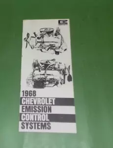 Chevrolet Emission Control Systems Shop Service Manual Booklet Vintage 1968 - Bild 1 von 5