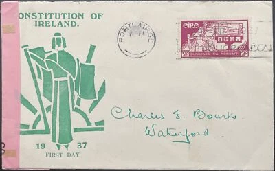 Ireland #99 on Censored cover WWII (not FDC but related cachet) *d - Image 1 of 2