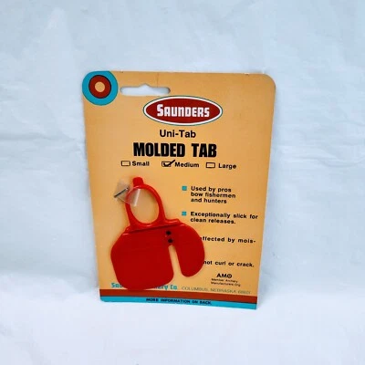 NOS Saunders AMO Archery Uni-Tab Medium Molded Tab - Image 1 of 2