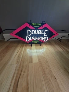 New Nos Vintage Double Diamond Engish Ale Beer Authentic Neon Sign 31x13 Actown - Picture 1 of 13