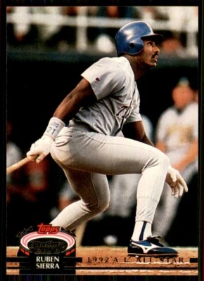 1992 Topps Stadium Club Murphy Box Set Ruben Sierra Texas Rangers #47 - Image 1 of 2