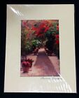 Laurence Berman Color Photo with Matting, European Country Garden, 10 X 8 inches