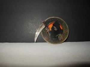 RARE VINTAGE REAPER BROADHEAD ARCHERY DECAL 3 1/4 DIAMETER VINYL STICKER - Picture 1 of 3