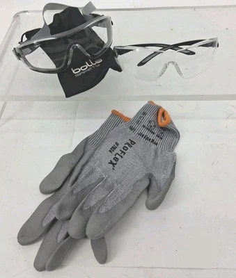 BOLLE Saftey 眼镜护目镜和手套 批量 阅读外观 二手 — 第 1/4 张图片