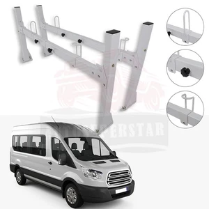 Barra transversal furgoneta 2 piezas 2 bar escalera techo estante acero envío rápido para Chevy Express - Imagen 1 de 10