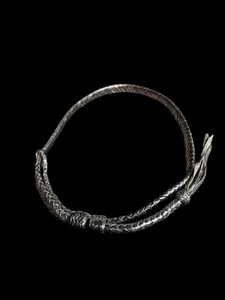 Black Braided Hat Band Leather Hat Band | Western Hatbands Cowboy Bands - Picture 1 of 1