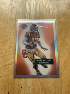 CALEB WILLIAMS: 2023 Bowman Chrome U RC🏈1955🔥REFRACTOR INSERT #55BF-1 USC - Picture 1 of 2