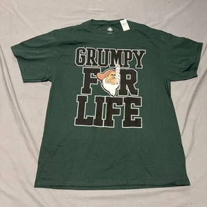 NEW Disney Shirt Adult Large Green Grumpy For Life Snow White Green Mens - Picture 1 of 11