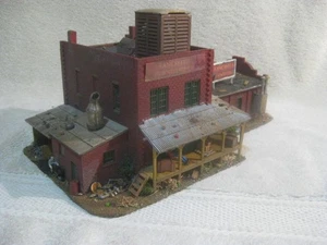 Pola HO Scale Factory Building Assembled-Weathered-landscaped-Detailed - Picture 1 of 20