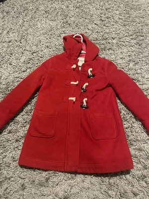 Girls Old Navy Red Peacoat Size Medium - Image 1 of 4