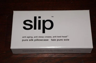 Funda de Almohada Slip Pure Silk Marfil/Blanco Nueva en Caja King Size Foto 1 de 3