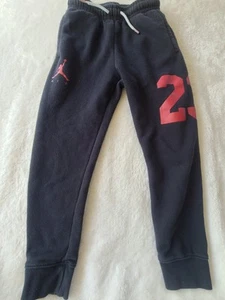 Jordan Sweatpants Youth Small 8-10 Black Jogger Jumpman Elastic Waist Logo - Picture 1 of 5