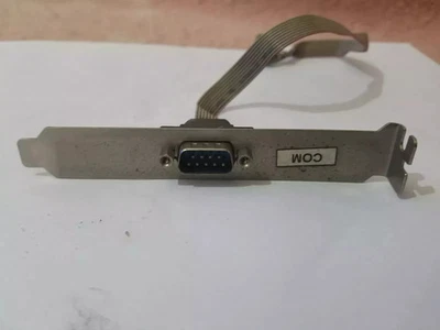 Scheda Madre RS232 DB9 Pin Com Porta Nastro Seriale Cavo Connettore Staffa - Immagine 1 di 2