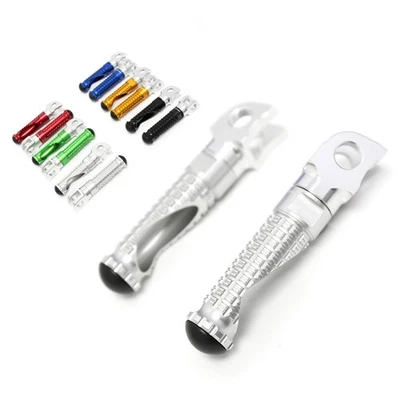 Silver Billet Front Footpegs MPRO For Triumph Bonneville T100 Carb 02 03 04 05 - Image 1 of 4