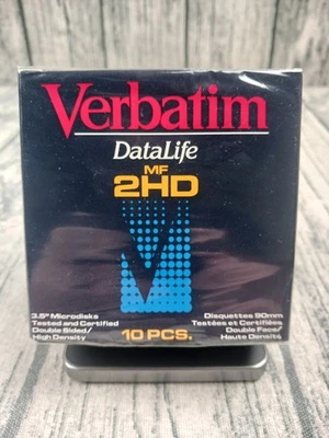 Verbatim: DataLife (MF 2HD) High Density 3.5" Microdiscks (10) Brand New - Image 1 of 3