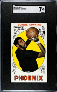 1969-70 Topps Basketball Connie Hawkins #15 SGC 7 - Picture 1 of 2