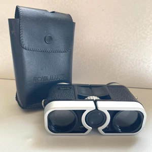 Sports Glasses Vintage Opera Glasses Imitation Leather Coated Lens Made in Japan - Picture 1 of 21