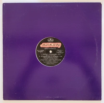 Deep Purple Richie Blackmore PROMO Perfect Strangers Black Night Hush +1 LIVE LP - Image 1 of 4