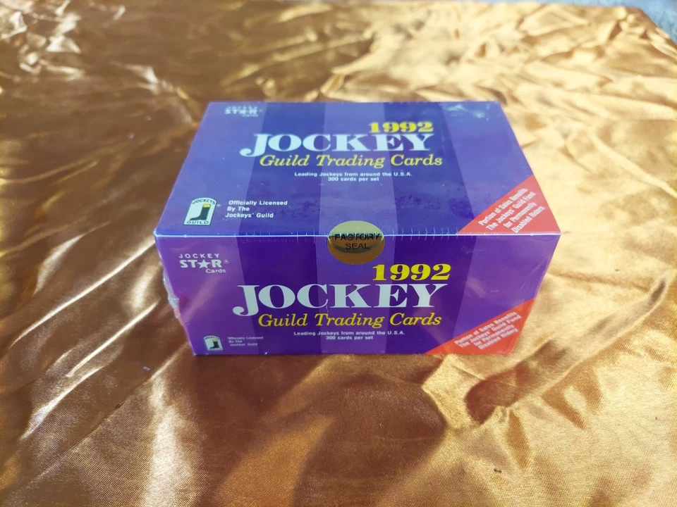 Tarjetas coleccionables selladas de fábrica 1992 - Jockey Guild (CAJA) - Tarjetas Jockey Star AC Foto 1 de 1