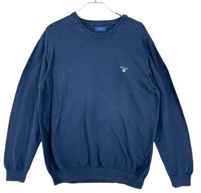 Gant Pull À Col Rond Bleu Pour Hommes Taille 2XL - Photo 1/4