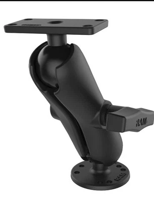 RAM Drill-Dwn Double Ball Mount for Humminbird Helix 5   202-153-202U (7001170) - Image 1 of 4