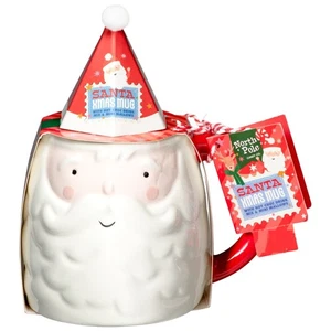 Christmas Santa Mug & Hot Chocolate Set Ideal Christmas Hot Chocolate Gift Set - Picture 1 of 7