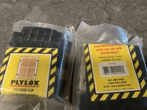 2 Pkgs Plylox HURRICANE PLYWOOD WINDOW CLIPS 1/2 No Screws Needed 40 pieces New - Picture 1 of 6