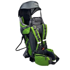 LUVDBABY Hiking Baby Carrier Backpack, Premium Baby Toddler Carrier System Green - Picture 1 of 21