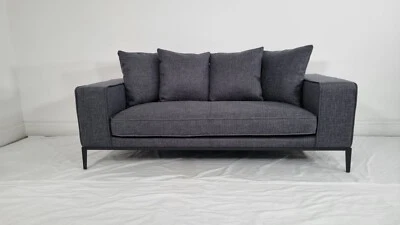 BB Italia Simplice 3 seater sofa in dark midnight blue in excellent condition - Image 1 of 4