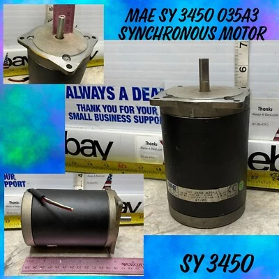 MAE SPA  SY 3450-035A3 HZ50 HZ 60 V220 MAE SY3450 035A3 SYNCHRONOUS MOTOR SY3450 - Image 1 of 4