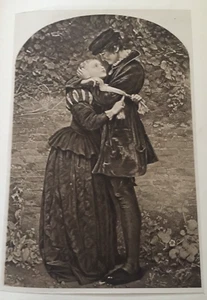 Antique Print – “The Huguenot” by Sir John Millais c1901 – Pre-Raphaelite Art - Picture 1 of 6