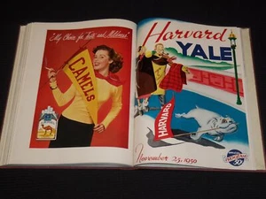 1950-1951 HARVARD A. A. NEWS BOUND VOLUME - 8 FOOTBALL PROGRAMS - KD 6359C - Picture 1 of 13