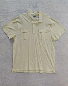 Old Navy Men's 2 Front Pockets Yellow Polo Shirt Size XL - Picture 1 of 11