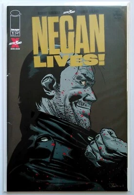 IMAGE COMICS - NEGAN LIVES #1 GOLD FOIL VARIANT - DAMAGED - WALKING DEAD - Image 1 of 4