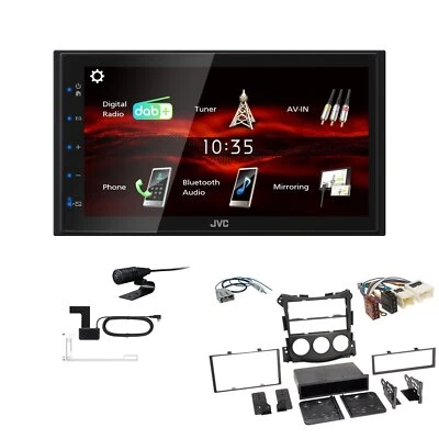 JVC Bluetooth 2DIN DAB+ Autoradio für Nissan 370 Z ab 2009 schwarz - Bild 1 von 4