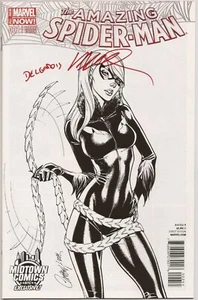 AMAZING SPIDER-MAN, THE #2 - KEY ISSUE - MIDTOWN EXC - VARIANTE IN BIANCO E NERO - FIRMATO 2X - Foto 1 di 2