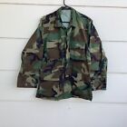 U S Army Combat Coat Shirt Woodland Camo Bdu Camouflage Small Regular Mint
